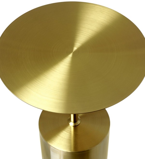 Кофейный столик Solid диам.40см x 58см, золотой, металл