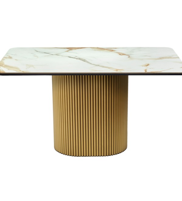 Стол Festa 140x85x77см, керамогранит Calacatte gold мрамор