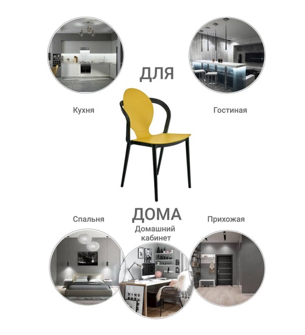 Стул SPOON горчичный