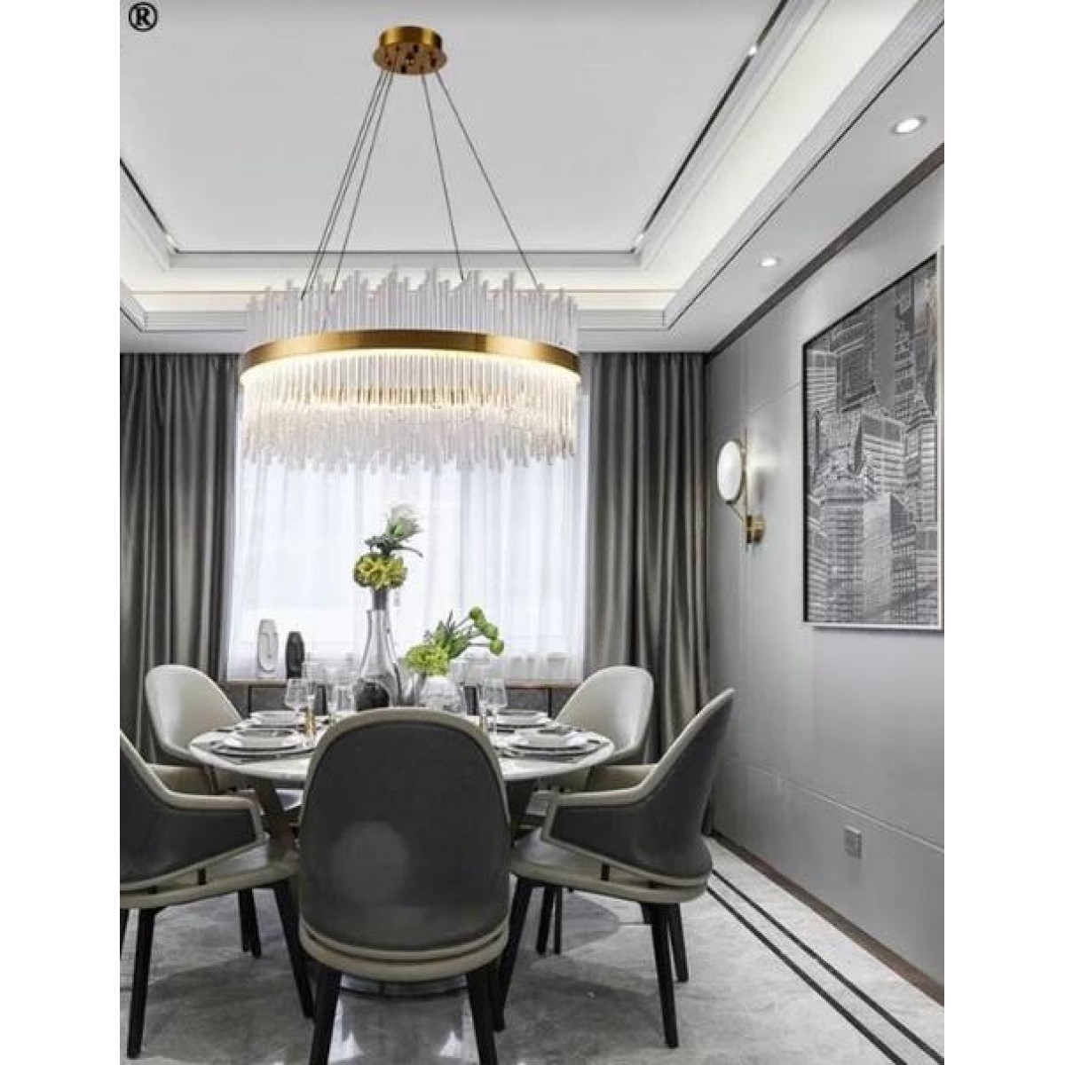 Люстра Delight Collection KR1209P-12 brass