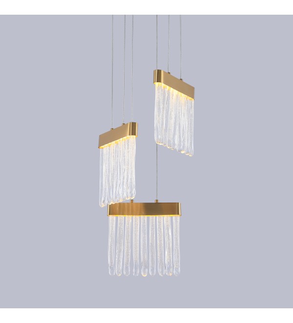 Подвесной светильник Delight Collection P98057-3 antique brass