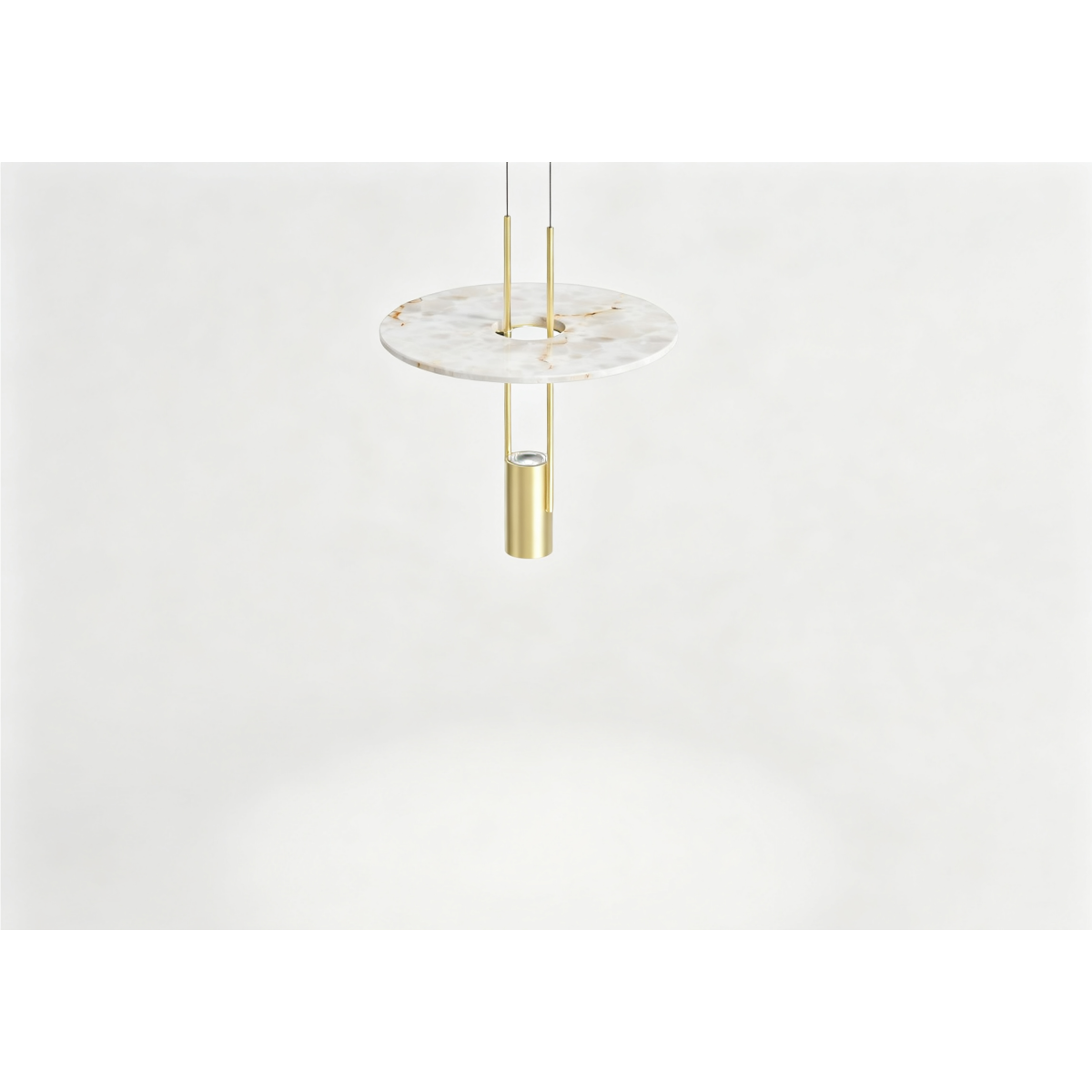 Подвесной светильник Delight Collection 26507P/1 Brass / White Alabaster