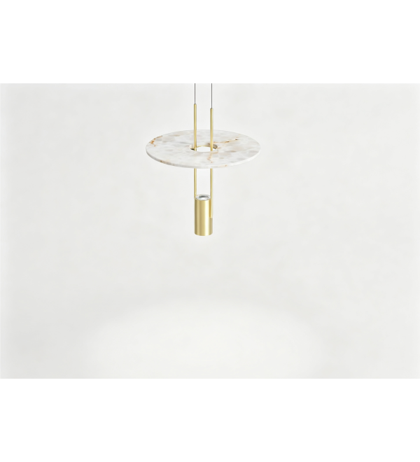 Подвесной светильник Delight Collection 26507P/1 Brass / White Alabaster