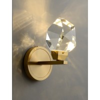 Настенный светильник Delight Collection Crystal rock II 9701W/1 brass