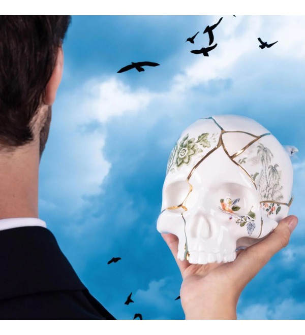 Статуэтка Seletti Kintsugi Skull
