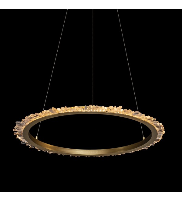 Подвесной светильник Delight Collection Quartz Halo MD20020154-1B satin gold