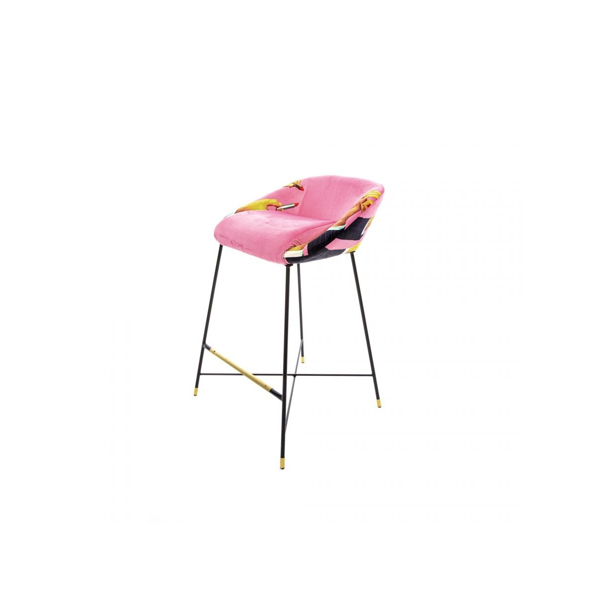 Барный стул Seletti Toiletpaper Furniture Pink Lipsticks