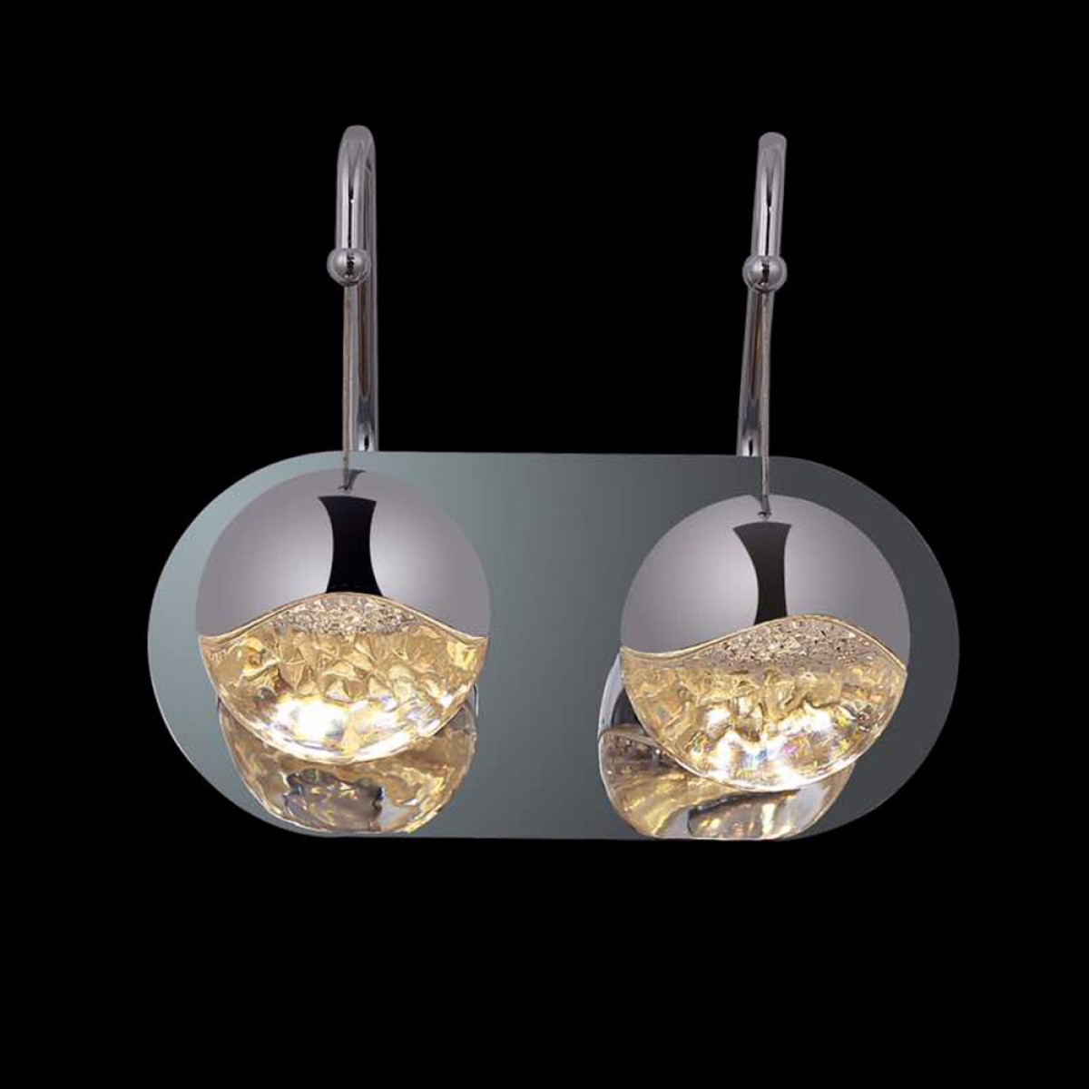 Настенный светильник Delight Collection Globo 2C nickel