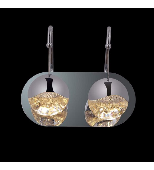 Настенный светильник Delight Collection Globo 2C nickel