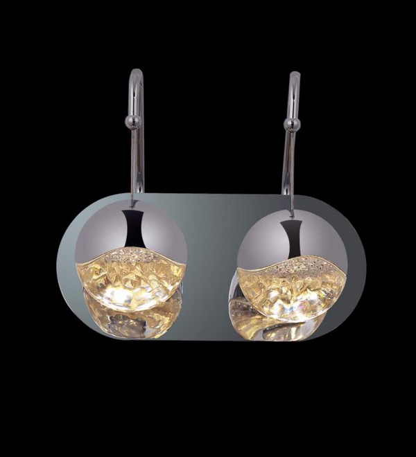 Настенный светильник Delight Collection Globo 2C nickel