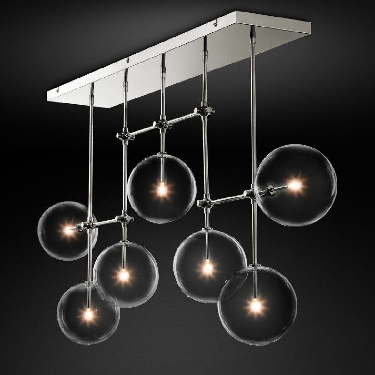 Потолочный светильник Delight Collection Globe Mobile 7A chrome