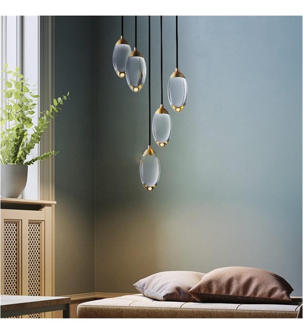 Подвесной светильник Delight Collection Celestial MT8848-5H brass