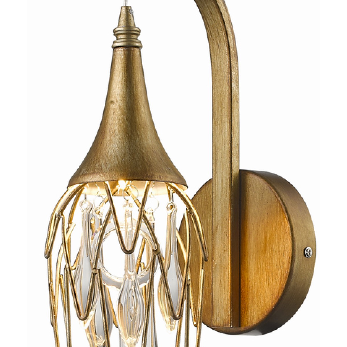 Подвесной светильник Delight Collection Goddess Tears 3 gold