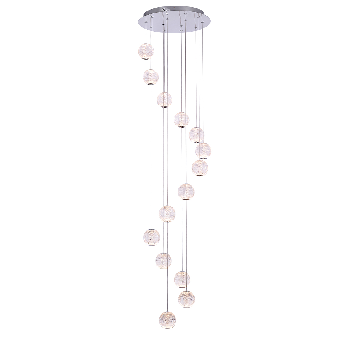 Подвесной светильник Delight Collection Elliot Diamante MD20001012-14A chrome