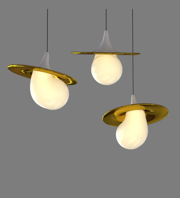Подвесной светильник Delight Collection 10238P/1 gold/white