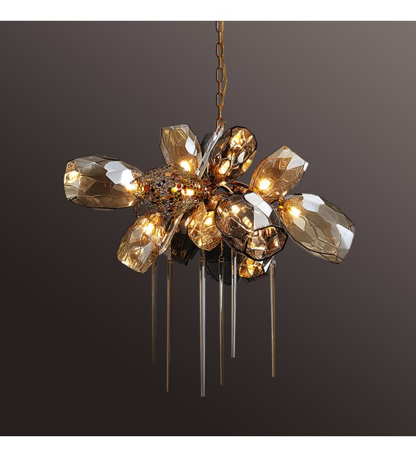 Люстра Delight Collection Britannica 8898P/AL gold/smoky