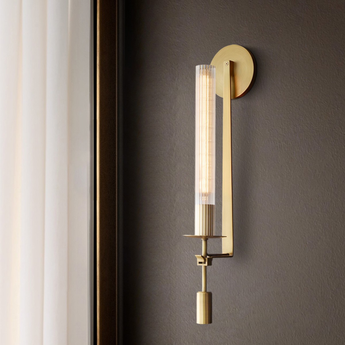 Настенный светильник Delight Collection MT8615-1W antique brass