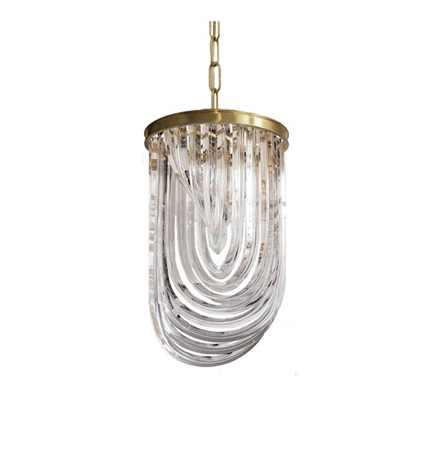 Подвесной светильник Delight Collection Murano L1 brass