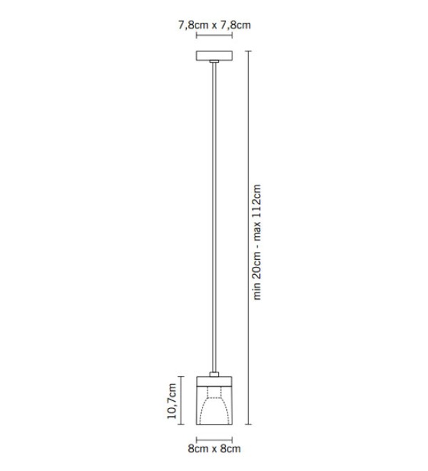 Подвесной светильник Fabbian Cubetto D28A0100 grey