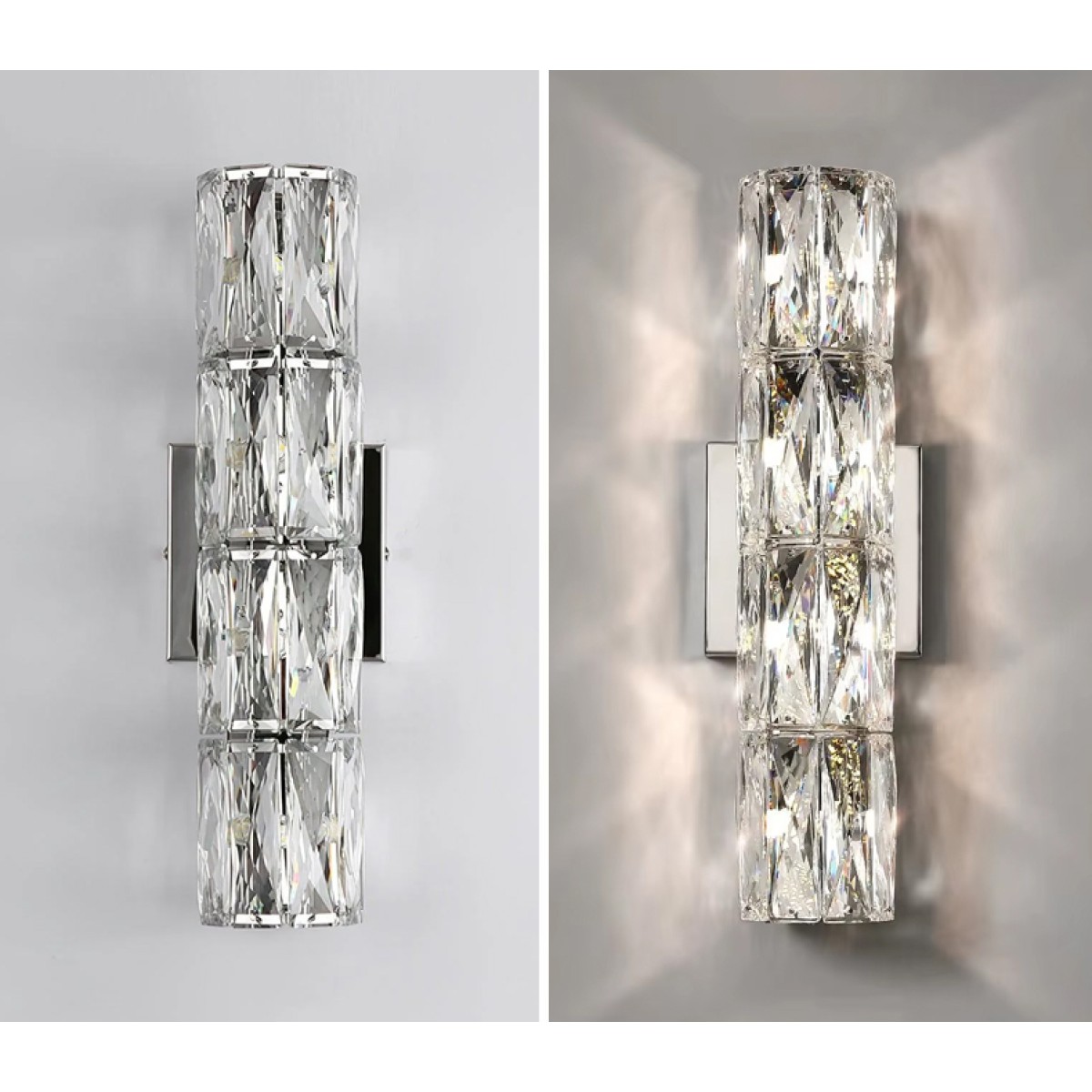 Настенный светильник Delight Collection A06W/4 silver/clear