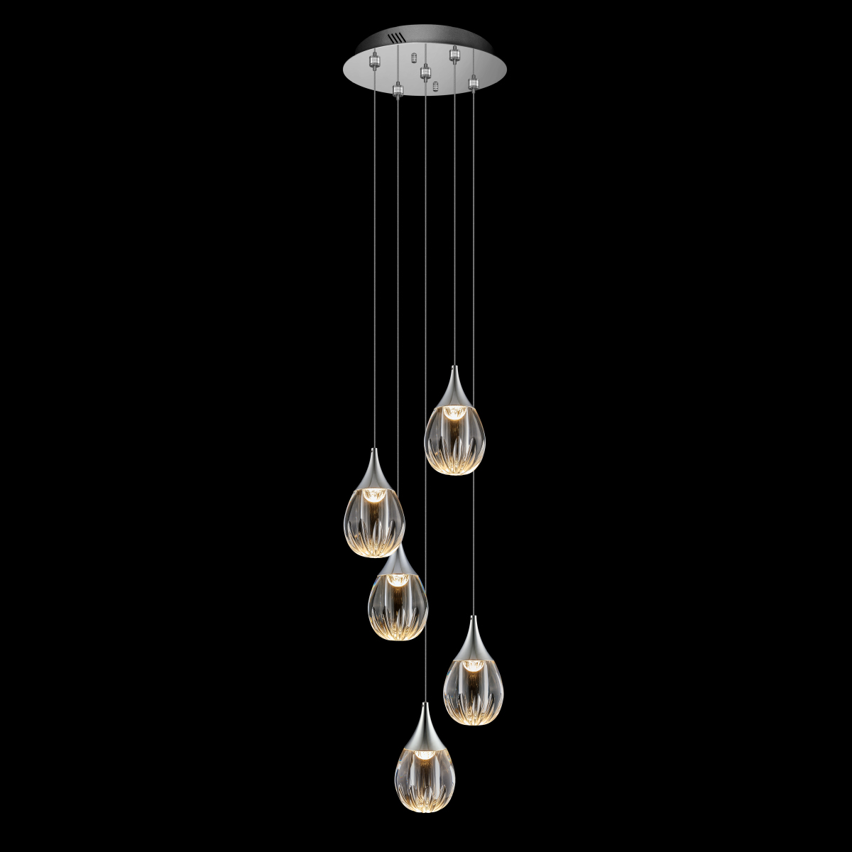 Подвесной светильник Delight Collection Stilla MD24001004-5A chrome/clear