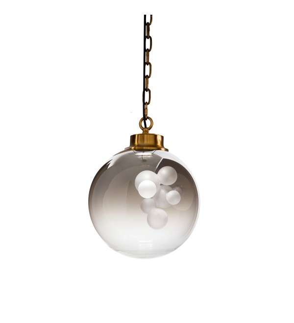 Подвесной светильник Delight Collection Soap KG1148P brass/smoky