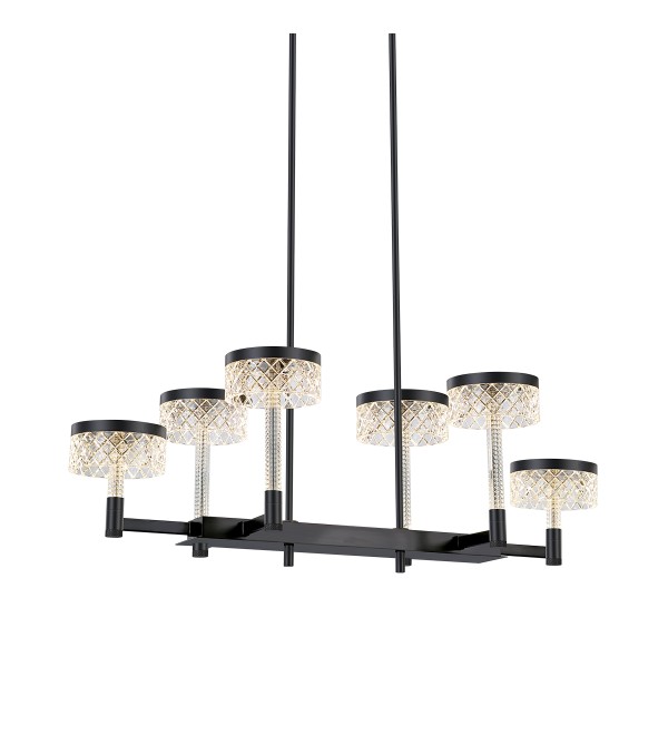 Люстра Delight Collection Diamond cut MD21020075-6B matt black
