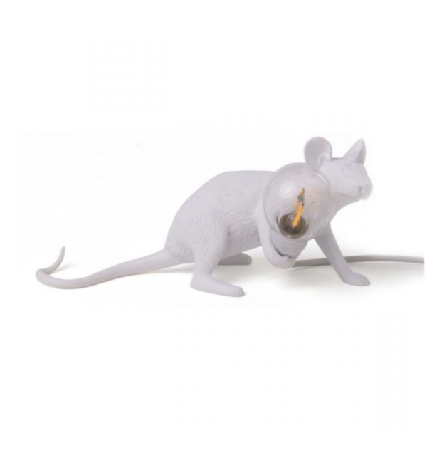 Настольная лампа Seletti Mouse Lamp Lyie Down USB