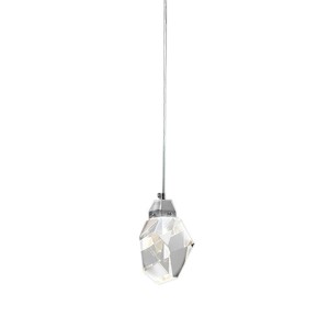 Подвесной светильник Delight Collection Crystal rock 1 chrome