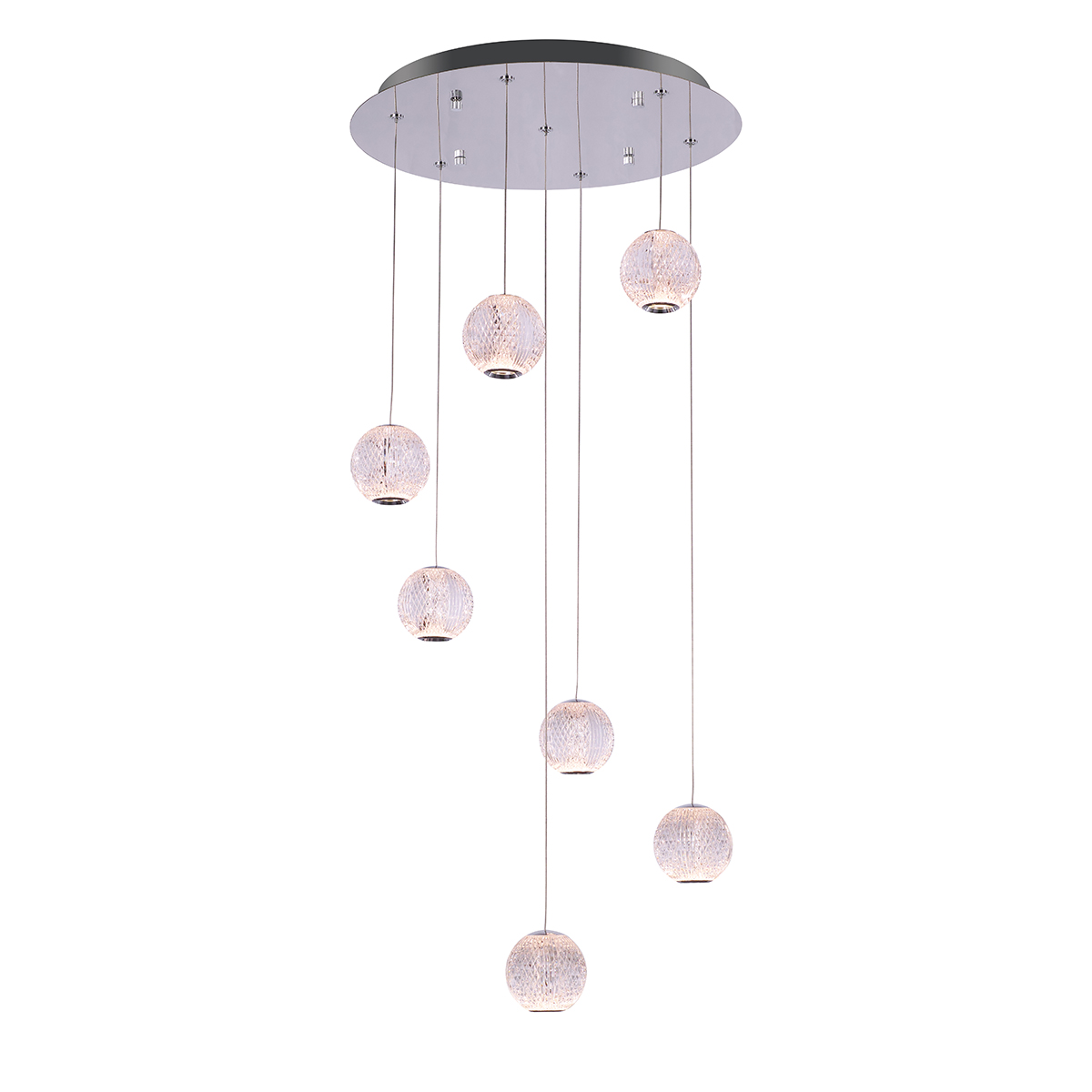 Подвесной светильник Delight Collection Elliot Diamante MD20001012-7A chrome