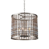 Люстра Delight Collection Wood Light KW0783P-4 silver