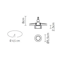 Встраиваемый светильник Fabbian Venere D55F0611
