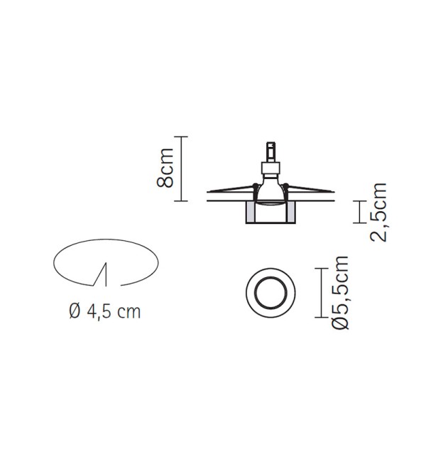 Встраиваемый светильник Fabbian Venere D55F0611