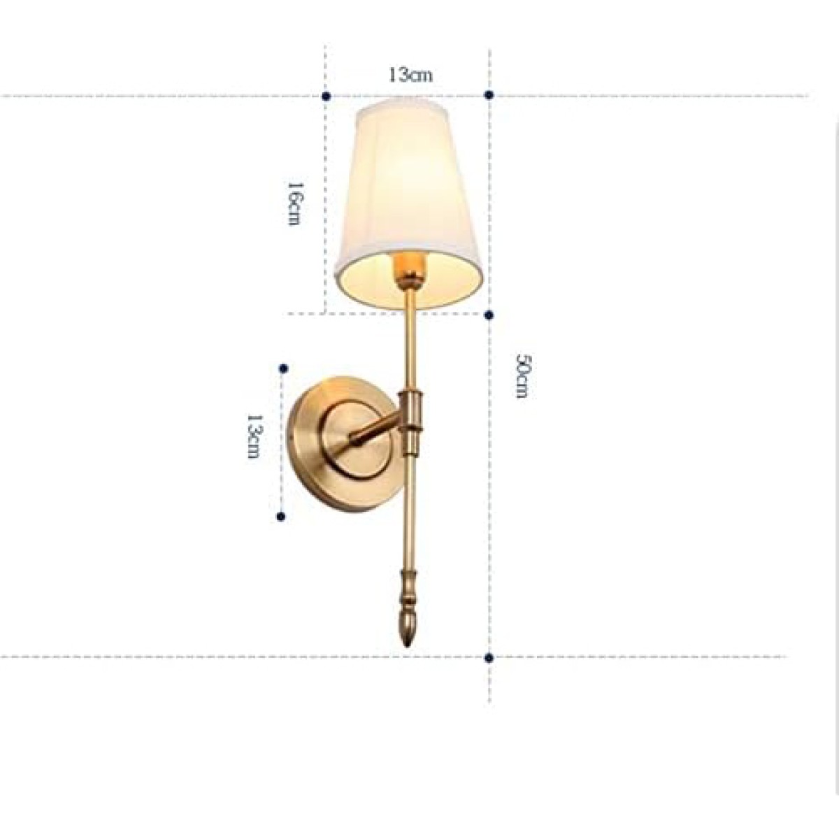 Настенный светильник Delight Collection MT8865-1WL brass
