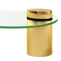 Журнальный стол Delight Collection Equilibre (прозрачный, золотой, арт. Z0353)