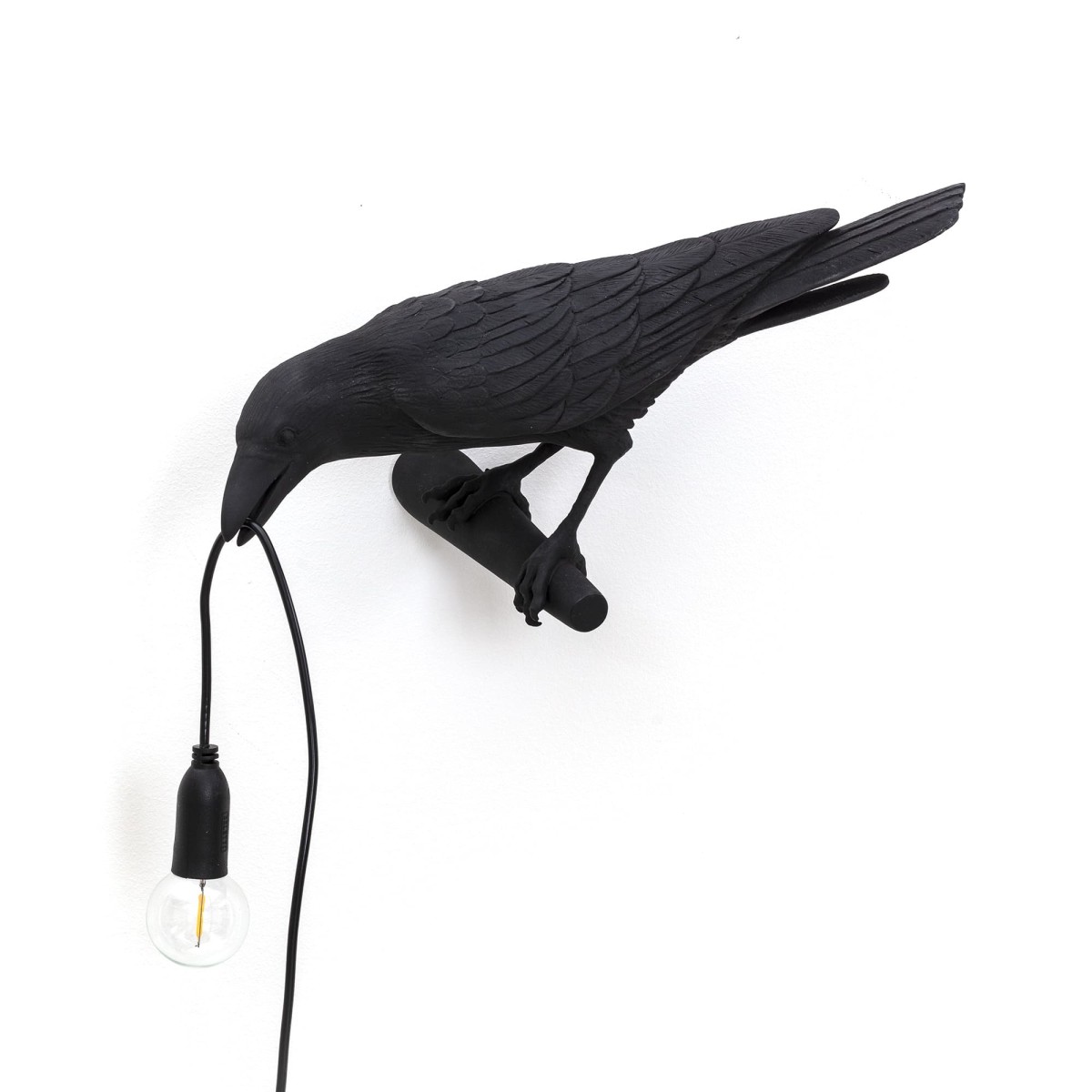Настенный светильник Seletti Bird Looking Left Black
