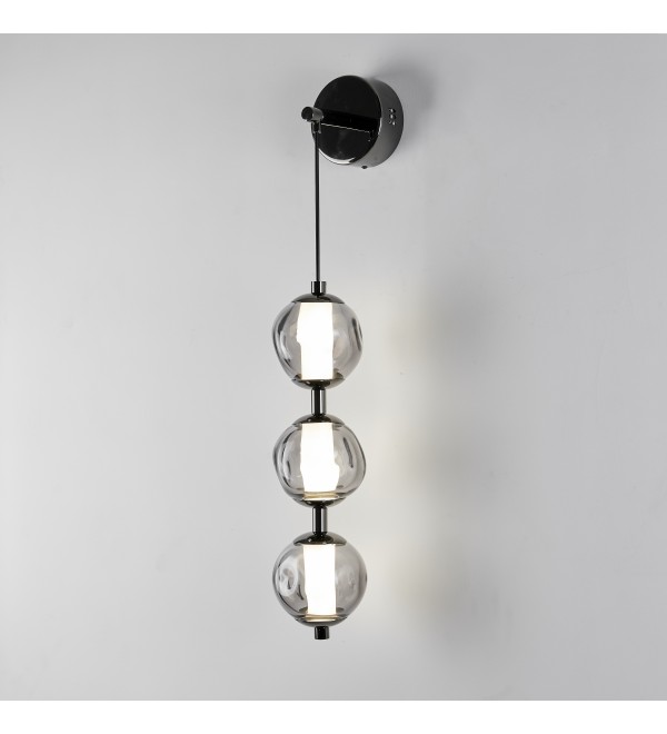 Настенный светильник Delight Collection OD2437 OB2437 pearl black/smoke