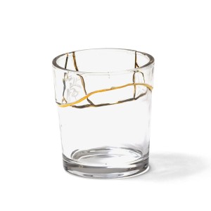 Стакан Seletti Kintsugi (белый, золотой, арт. 09658)