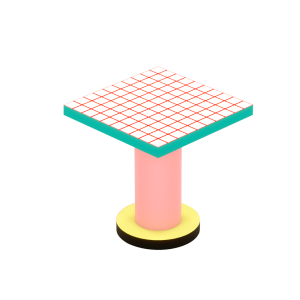 Стол Seletti Superfurniture Superlounge Table Red Grid