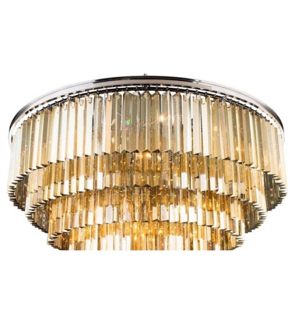 Люстра Delight Collection Odeon 10A chrome/amber