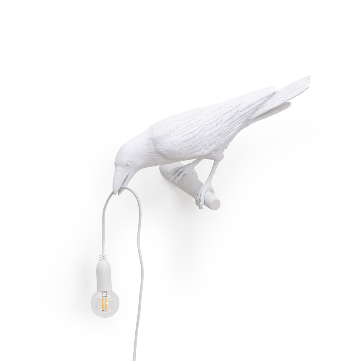 Настенный светильник Seletti Bird Looking Left White