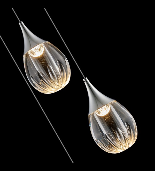 Подвесной светильник Delight Collection Stilla MD24001004-3A chrome/clear