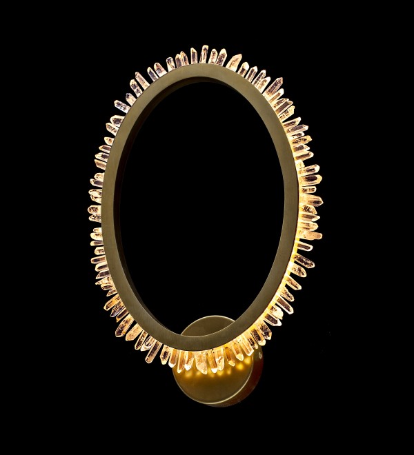 Настенный светильник Delight Collection Quartz Halo MB20020154-1A satin gold