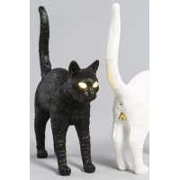 Настольная лампа Seletti Jobby The Cat Black