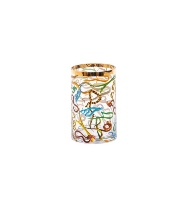 Ваза Seletti Toiletpaper Glass Vase Snakes Small (прозрачный, арт. 14161)