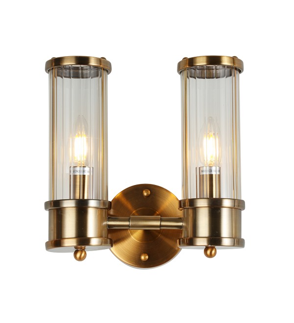 Настенный светильник Delight Collection Claridges 2C brass