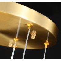 Подвесной светильник Delight Collection Crystal rock 11 gold