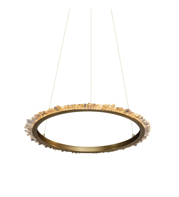 Подвесной светильник Delight Collection Quartz Halo MD20020154-1A satin gold
