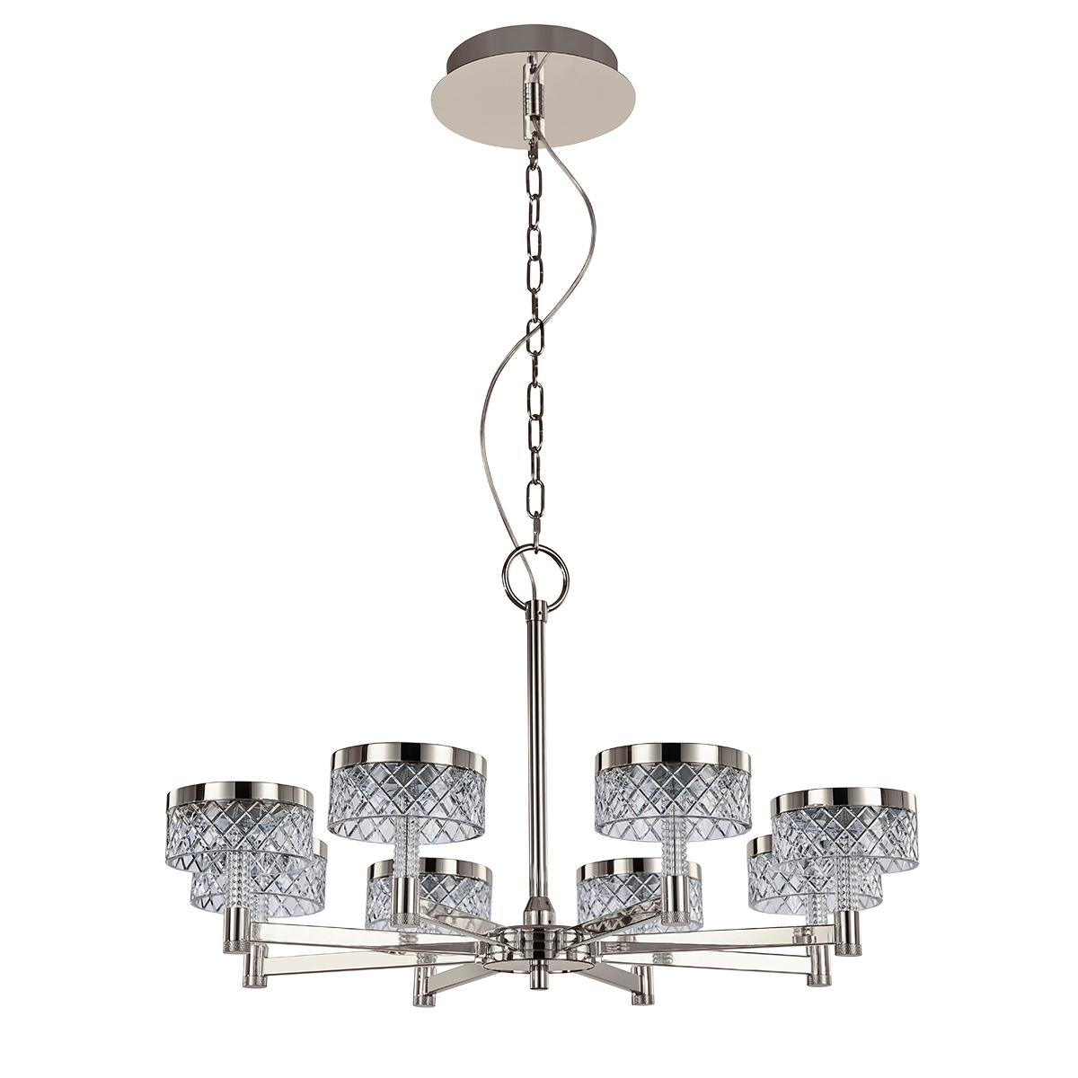 Люстра Delight Collection Diamond cut MD21020075-8A satin nickel