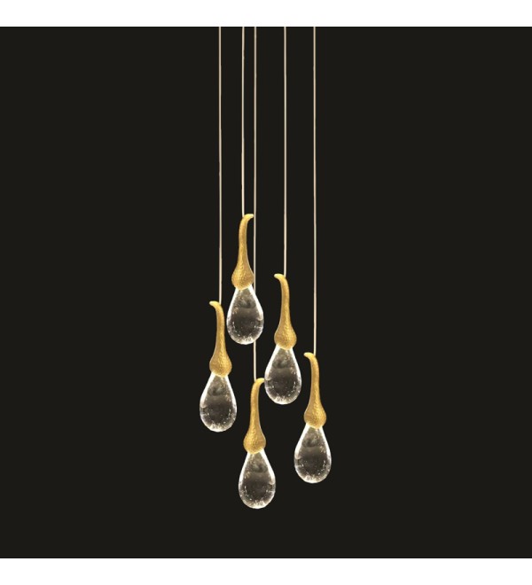 Подвесной светильник Delight Collection Seed OMG07287-5 gold